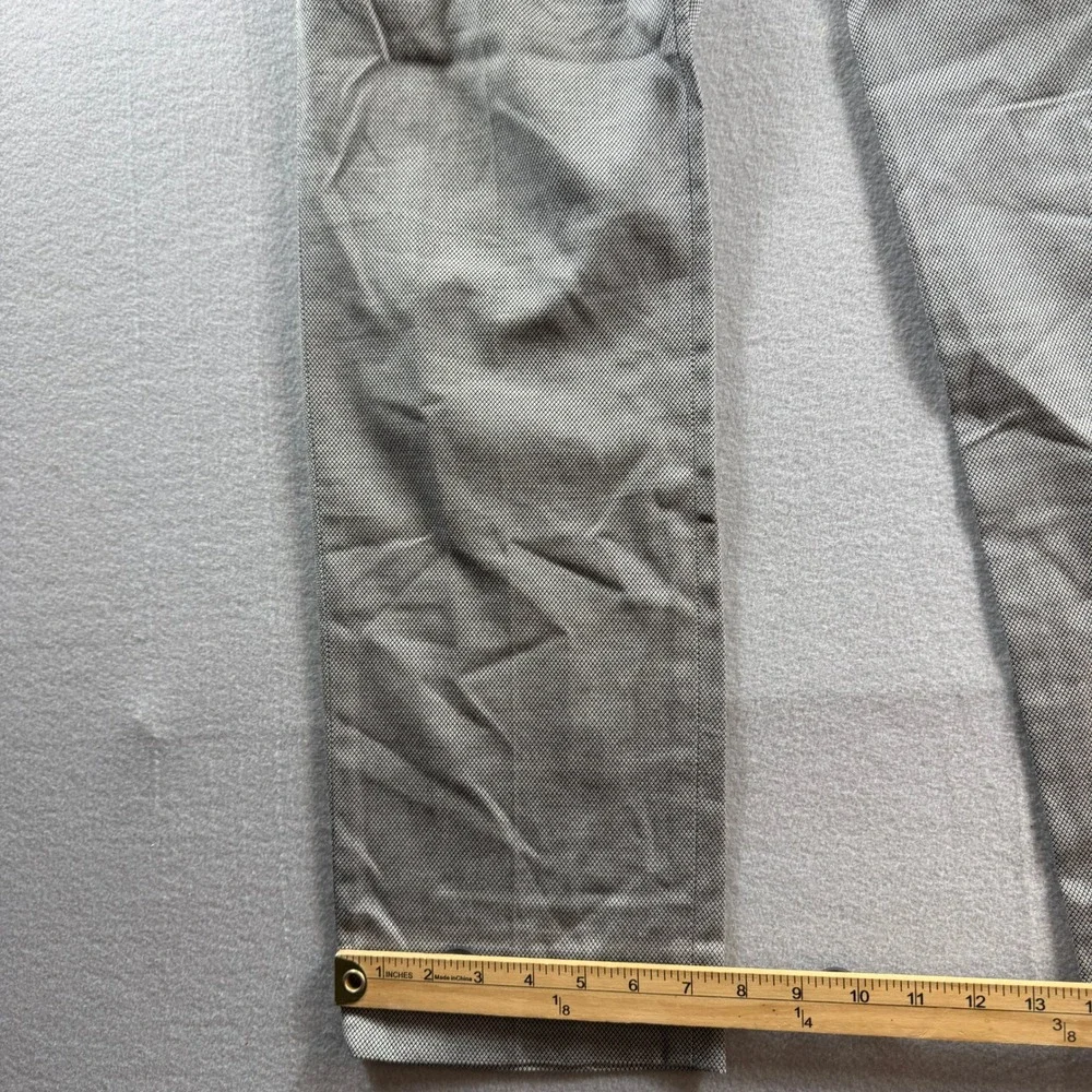 Banana Republic Modern Slim Fit Men 32x32 Gray Micro Pattern Dress Pants